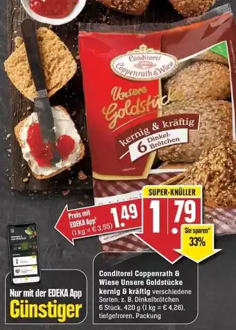 Edeka Conditorei Coppenrath & Wiese Unsere Goldstücke Kernig & Kräftig Angebot