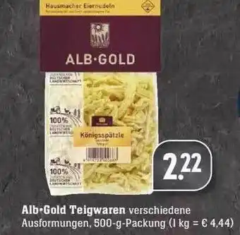 Edeka Alb Gold Teigwaren Angebot