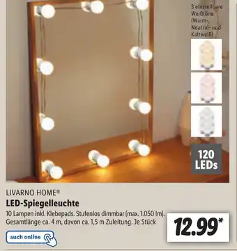 Lidl Livarno Home LED Spiegelleuchte Angebot