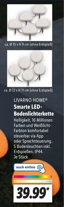 Lidl Livarno Home Smarte LED Bodenlichterkette Angebot