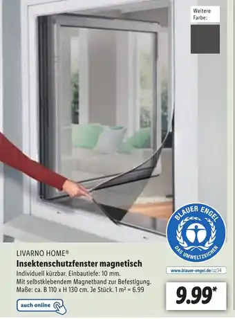 Lidl Livarno Home Insektenschutzfenster magnetisch Angebot