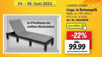 Lidl Livarno Home Liege, in Rattanoptik Angebot