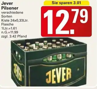 WEZ Jever Pilsener Kiste 24x0,33Ltr. Flasche Angebot