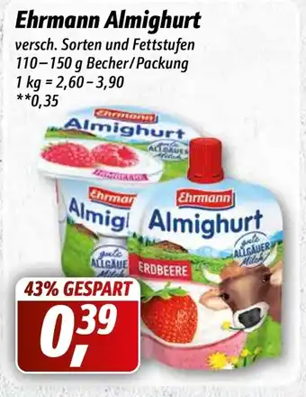 Simmel Ehrmann Almighurt 110/150 g Angebot