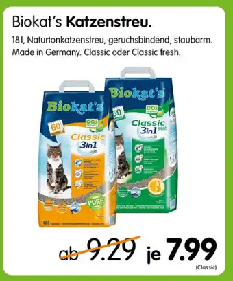 MegaZoo Biokat's Katzenstreu Angebot