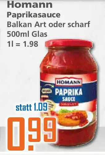 Klaas und Kock Homann Paprikasauce 500ml Angebot