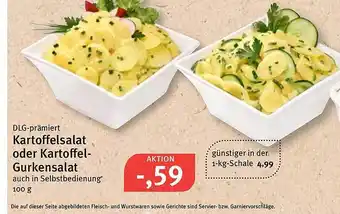 Feneberg Kartoffelsalat oder Kartoffel-Gurkensalat Angebot