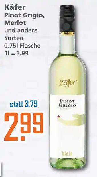 Klaas und Kock Käfer Pinot Grigio Merlot 0,75L Angebot