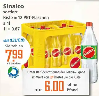 Klaas und Kock Sinalco 12x1L Angebot