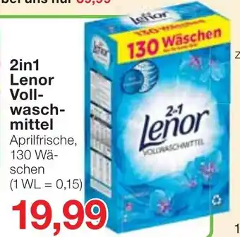 Jawoll 2in1 Lenor Vollwaschmittel Angebot