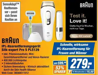 Expert Braun IPL Haarentfernungsgerät Silk-expert Pro 5 PL5129 Angebot