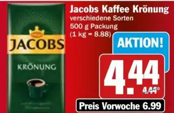 AEZ Jacobs Kaffee Krönung 500 g Packung Angebot