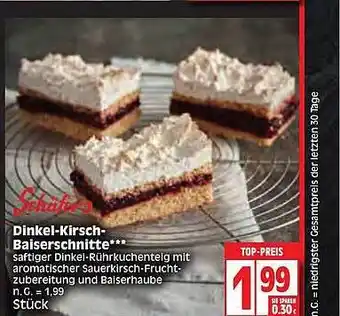 Edeka Schäfer's Dinkel-kirsch Baiserschnitte Angebot