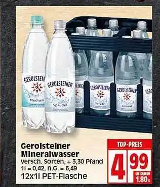 Elli Markt Gerolsteiner Mineralwasser Angebot