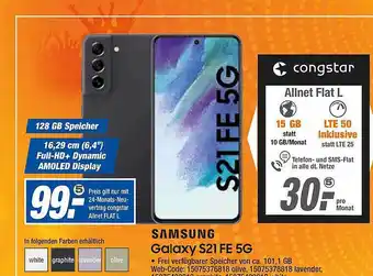 HEM Expert Samsung Galaxy S21 Fe 5g Mit Congstar Allnet Flat L Angebot