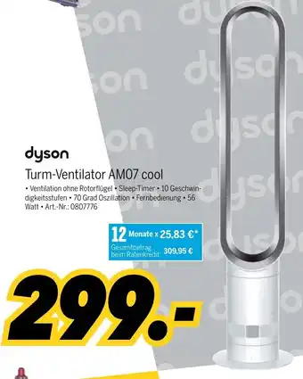 MEDIMAX dyson Turm Ventilator AM07 cool Angebot