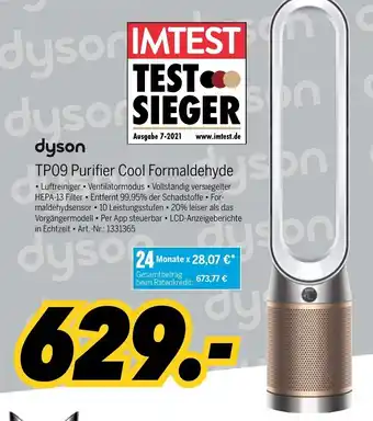 MEDIMAX Dyson TP09 Purifier Cool Formaldehyde Angebot