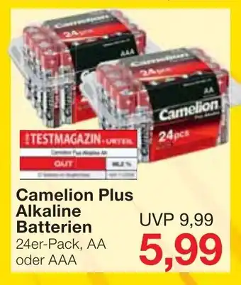 Jawoll Camelion Plus Alkaline Batterien Angebot