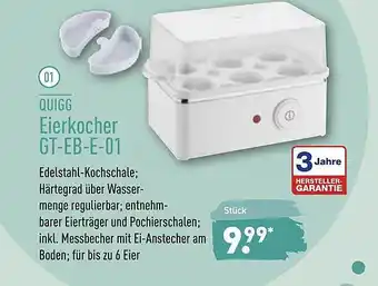 Aldi Nord Quigg Eierkocher GT EB E 01 Angebot