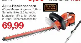 Jawoll Black + Decker Akku Heckenschere Angebot