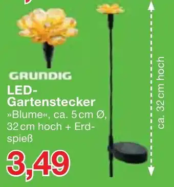 Jawoll Grundig LED Gartenstecker Angebot