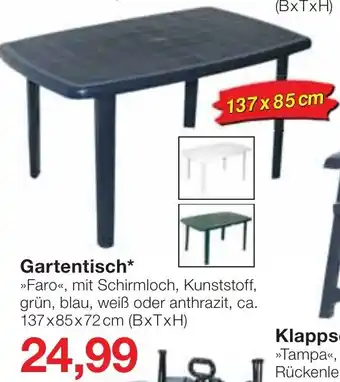 Jawoll Gartentisch Angebot