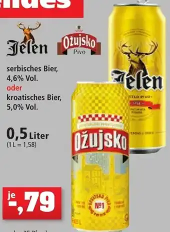 Thomas Philipps Jelen oder Ožujsko 0,5 Liter Angebot