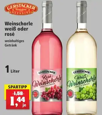 Thomas Philipps Gerstacker Weinschorle weiß oder rosé 1 Liter Angebot