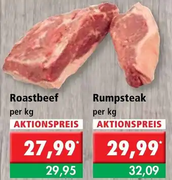 L. STROETMANN GROSSMARKT Roastbeef oder Rumpsteak 100g Angebot