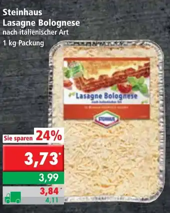 L. STROETMANN GROSSMARKT Steinhaus Lasagne Bolognese 1kg Angebot