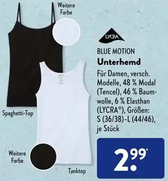 Aldi Süd Blue Motion Unterhemd Angebot