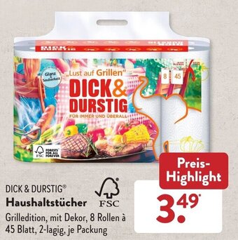 Aldi Süd Dick & Durstig Haushaltstücher Angebot