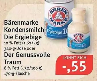 Feneberg Bärenmarke Kondensmilch Die Ergiebige Angebot