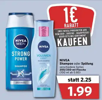 Combi Nivea Shampoo oder Spülung 200-250ml Angebot