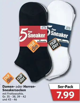 Combi Damen oder Herren Sneakersocken Angebot