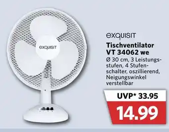 Combi Exquisit Tischventilator VT 34062 we Angebot