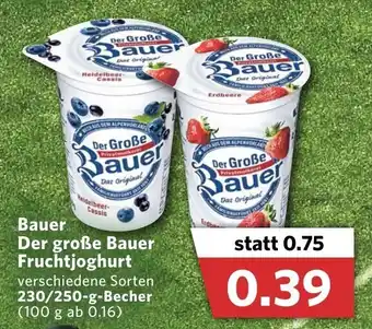 Combi Bauer Der Große Bauer Fruchtjoghurt 230/250g Becher Angebot