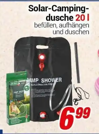 CENTERSHOP Solar-Campingdusche 20L Angebot