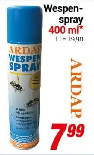 CENTERSHOP ARDAP Wespenspray 400 ml Angebot