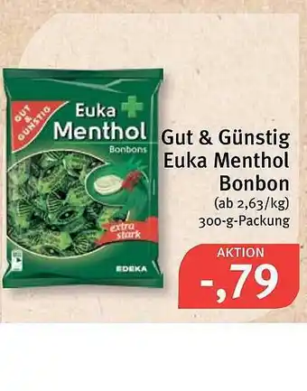 Feneberg Gut & Günstig Euka Menthol Bonbon Angebot