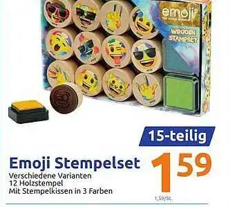 Action Emoji Stempelset Angebot