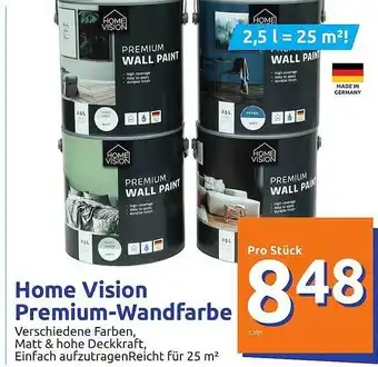 Action Home Vision Premium-wandfarbe Angebot