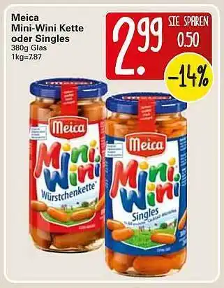 WEZ Meica Mini-wini Kette Oder Singles 380 g Angebot