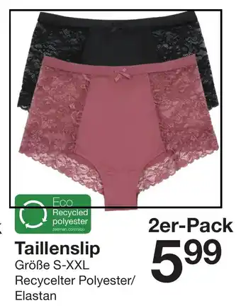 Zeeman Taillenslip Größe S-XXL 2er Pack Angebot