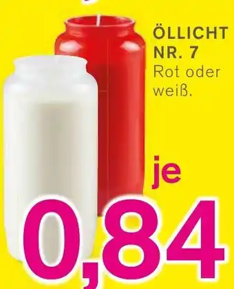 KODi Memento Öllicht NR. 7 Rot oder weiß Angebot