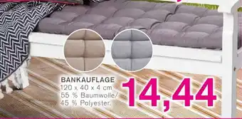 KODi Bankauflage 120 x 40 x 4 cm Angebot