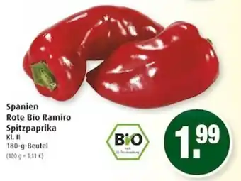 Markant Spanien Rote Bio Ramiro Spitzpaprika 180g Beutel Angebot