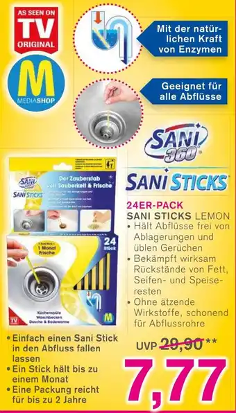 KODi 24er Pack Sani Sticks Lemon Angebot