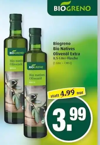 Markant Biogreno Bio Natives Olivenöl Extra 0,5L Angebot