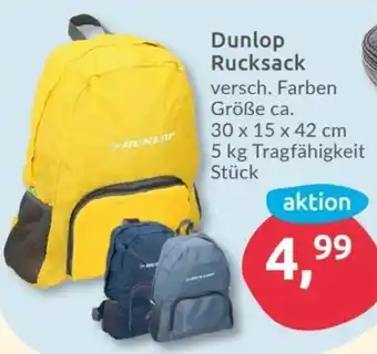 Budni Dunlop Rucksack Angebot